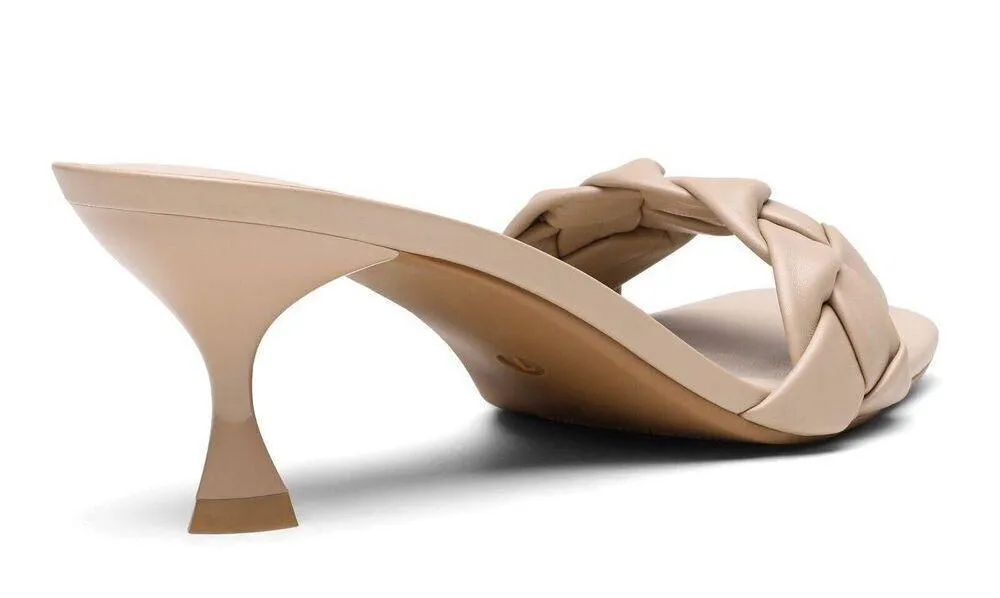 Dream Pairs Women’s Beige  Low Kitten Heel Sandals Square Toe Size 9 NWOB - Image 8