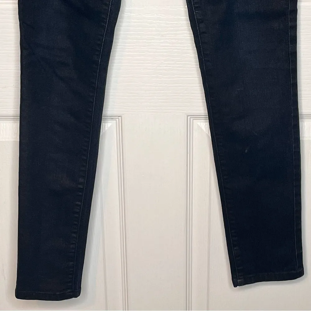 Carmar Black Wax Coat Denim Skinny Jeans Sz 26 Black - Image 4
