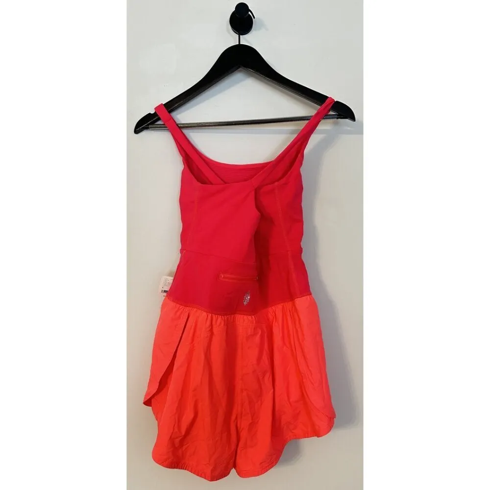 FREE PEOPLE Movement Righteous Runsie in Electric Sunset Size Small NWT - Image 8