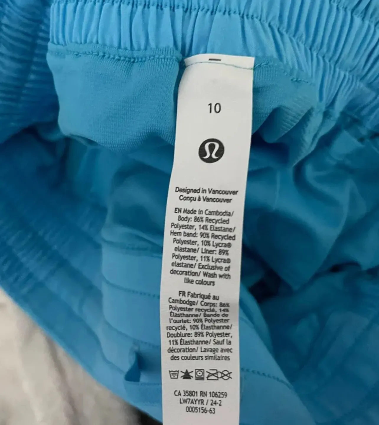 Lululemon Light Blue Hotty Hot Short 2.5” - Image 6