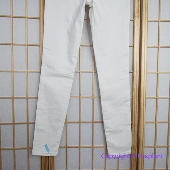 NEW Madewell‎ 10" High-Rise Skinny Jeans in Pure White, 26 - Image 14