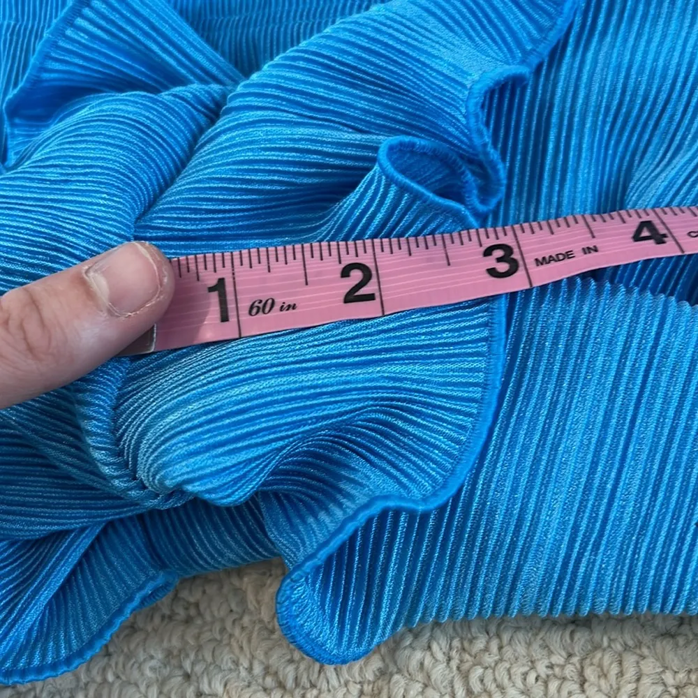 Colsie Plisse Blue Shorts Size M - Image 7