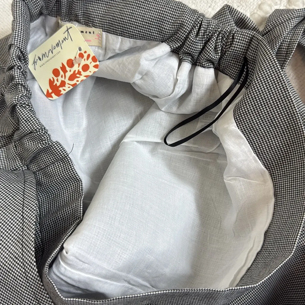 NWT FP Movement Black and White Houndstooth Skort Size Large‎ - Image 7