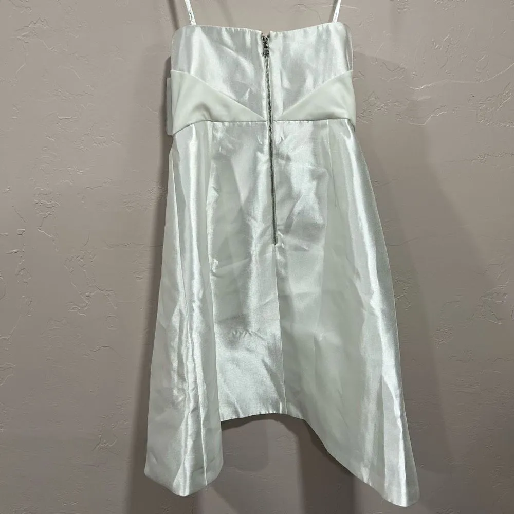 Phoebe White Sz 4 strapless polyester Cocktail Dress White - Image 4