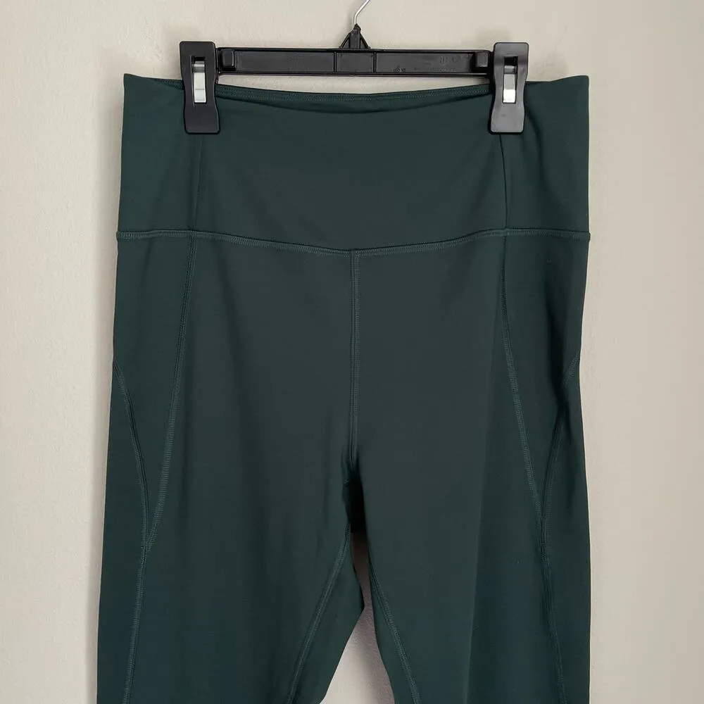 Moss Green High Rise Capri Leggings - Image 3