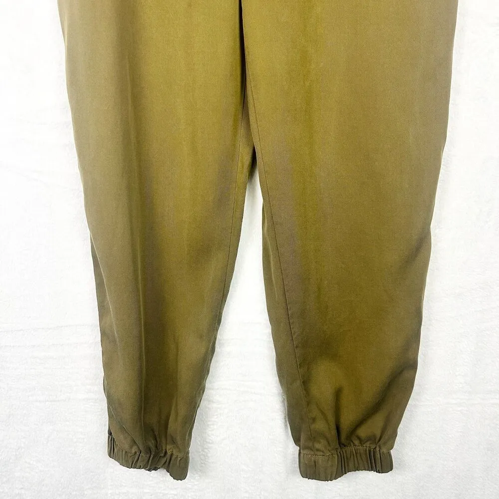 Tencel Flight Jumpsuit Size 12 Cindered Olive Green Utility - Image 8