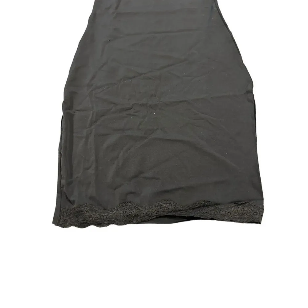 Body Beautiful Shapewear Slip Dress Lace Detail Removable Strap Black Size M Size M - Image 5