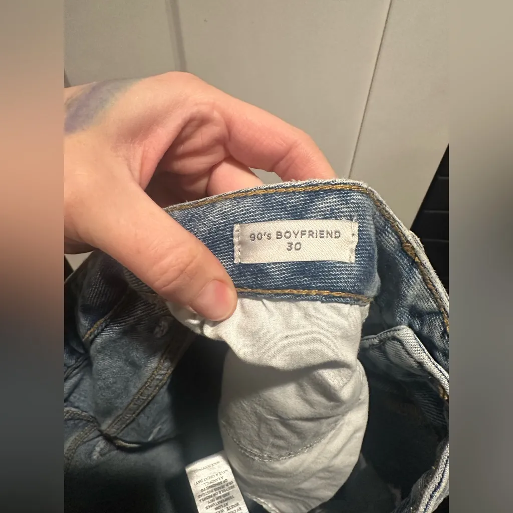 Like New Pacsun Light Indigo Ripped '90s Boyfriend Jeans - Image 11