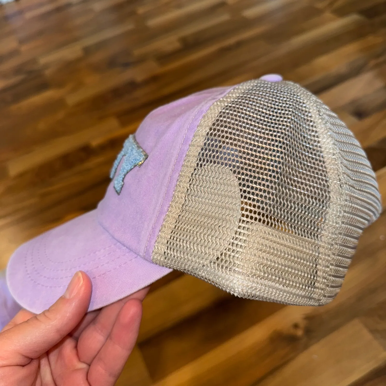 Salty Hat Lilac Purple Trucker Baseball Cap Women's Beach Vacation resort summer - Image 3