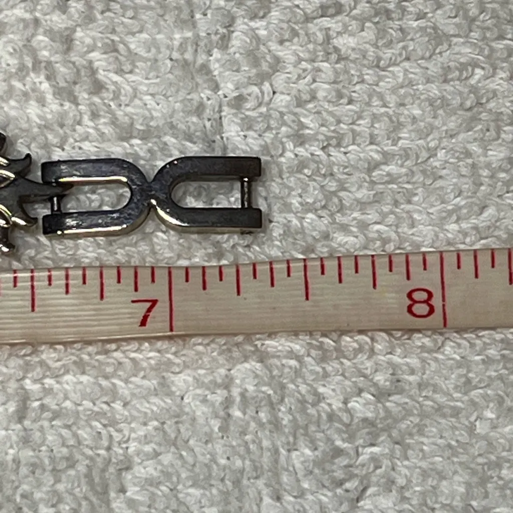 Vintage Mexican Silver Sun Face Link Bracelet - Image 5