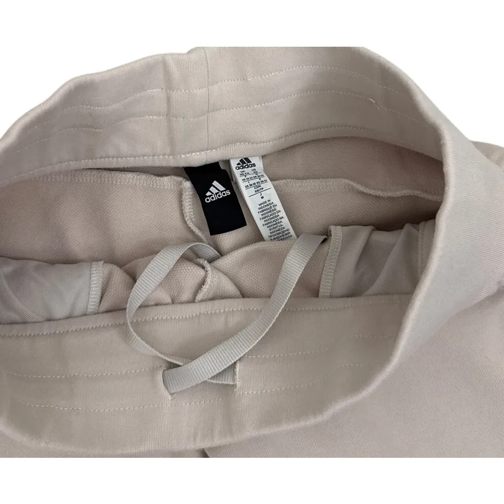Adidas Sweatpants Straight Leg Casual Active Cream Joggers Size Women's XS - Image 5