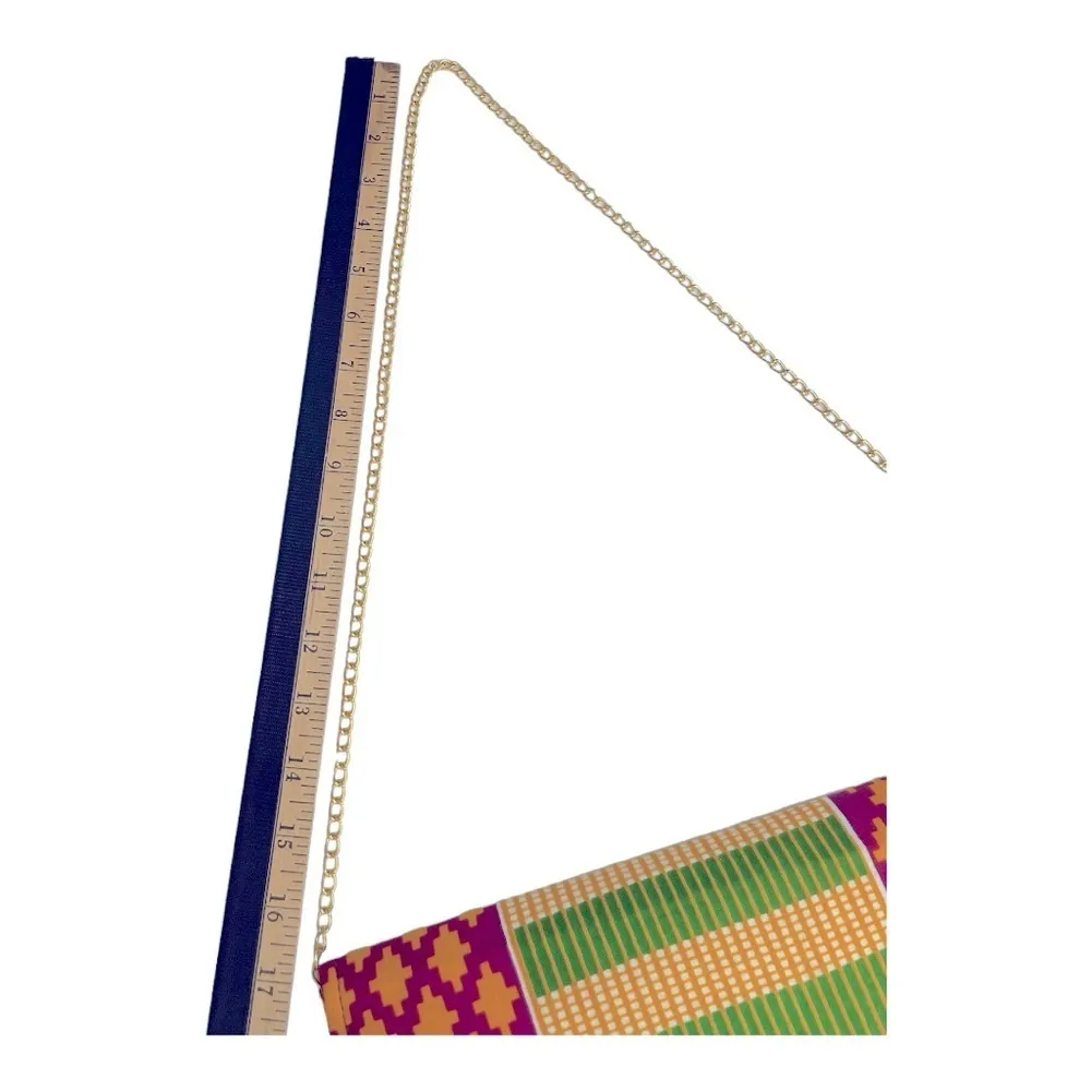 KENTE AFRICAN
ANKARA PRINT
CLUTCH/EVENING BAG Yellow - Image 7