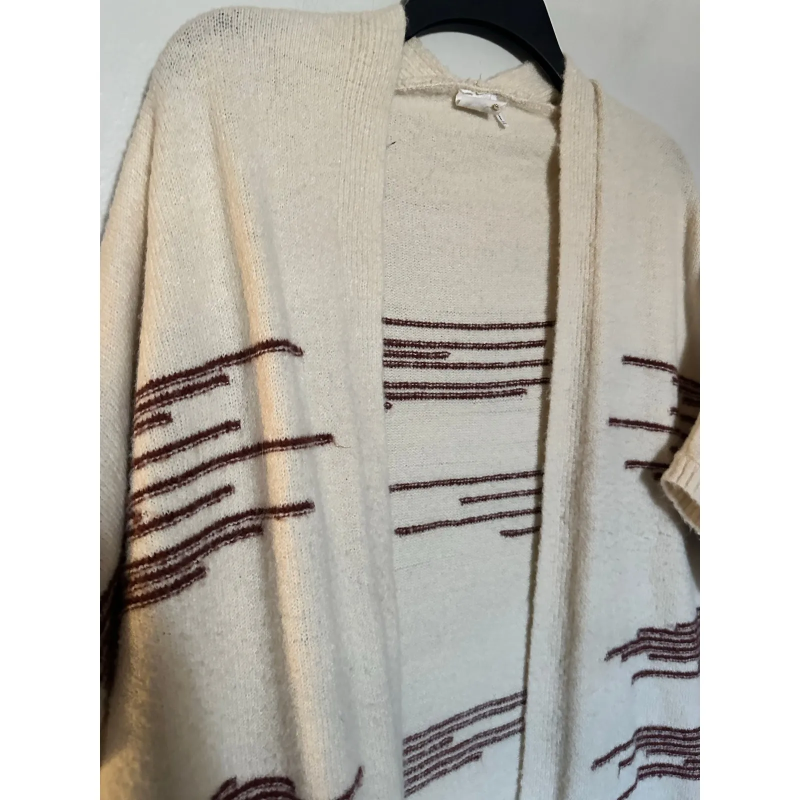 ANTHROPOLOGY Akemi Kin Western Boho Fringe Open Front Cardigan Sweater OS - Image 6