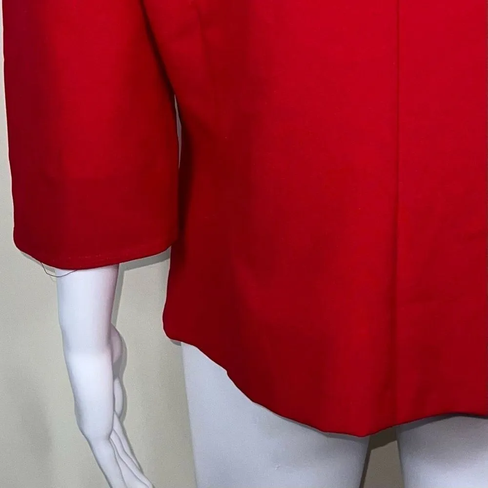 R&K Originals Vintage Cropped Red Power Blazer Size 12 - Image 12