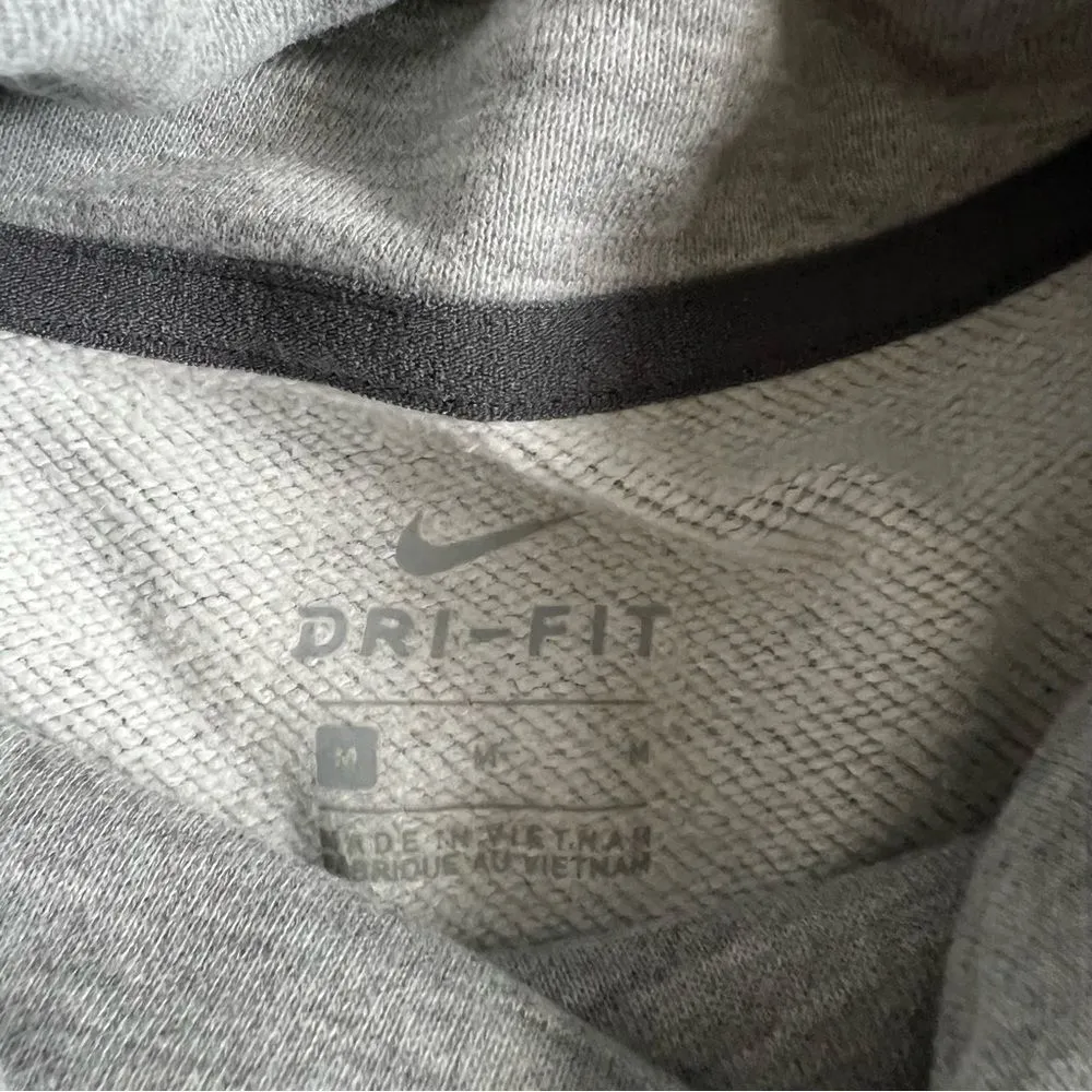 Nike Dry Cowl Funnel Neck Pullover Top Heather Gray Medium - Image 7