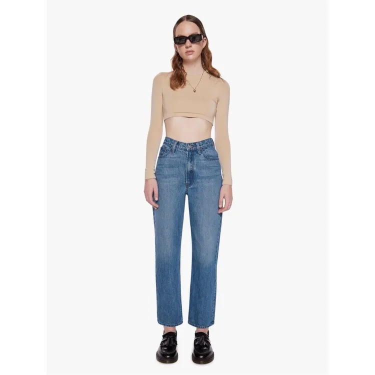 Mother Denim Snacks Double Stack Ankle Delicious Memories Blue Size 24 - Image 5