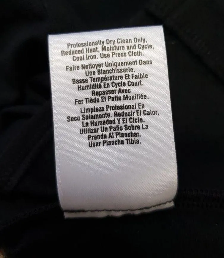 NWOT DKNYC Black Gold Metallic Floral Sheath L/S Mini Dress Women's Size 8 - Image 12