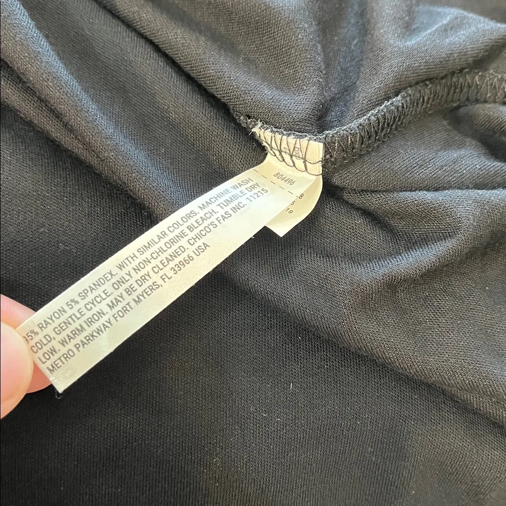 SOMA pajama top Size Large Black - Image 5