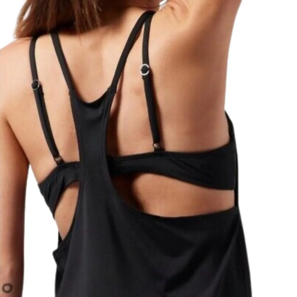 Athleta Seascape Bra Cup Tankini Top Women's 38B/C Black Swimsuit UPF 50+ Beach - Image 3