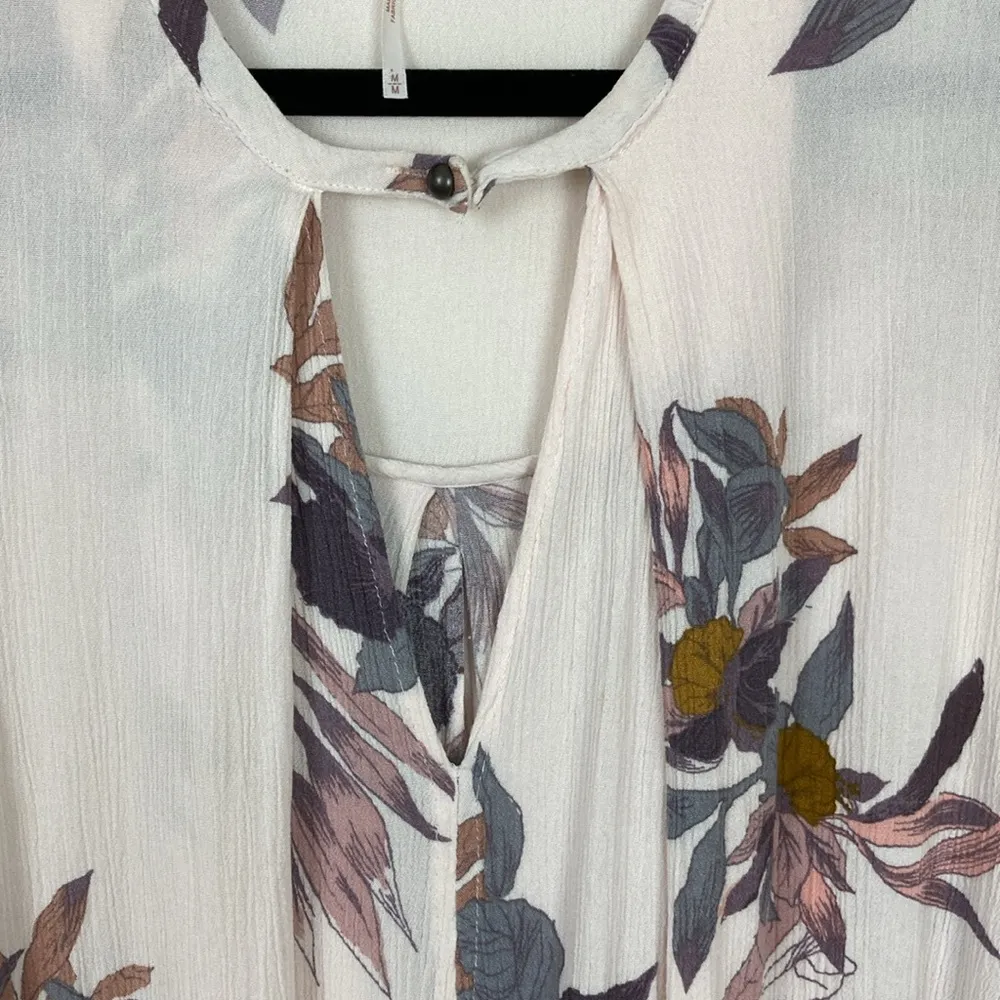 Free People Electric Orchid Print Swing Tunic Flowy Women’s Size Medium Top - Image 5