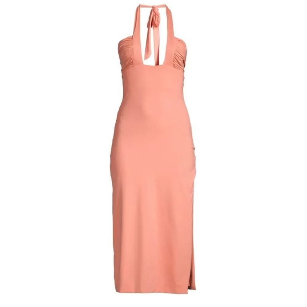 Bardot Guilia Coral Open-Back Midi Dress Women's Size Medium NWT - Image 2