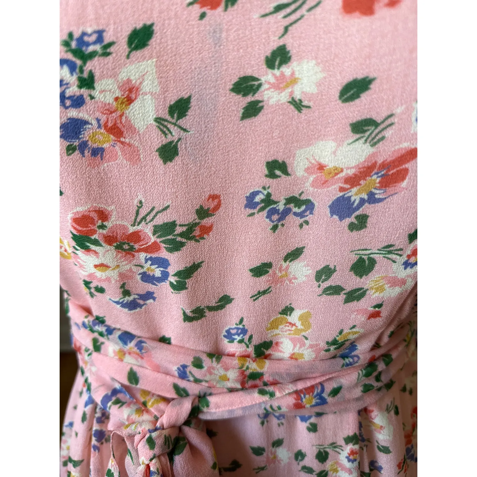 LoveShackFancy Kimbra Ruffle Floral Silk Mini Dress Size 10 - Image 6