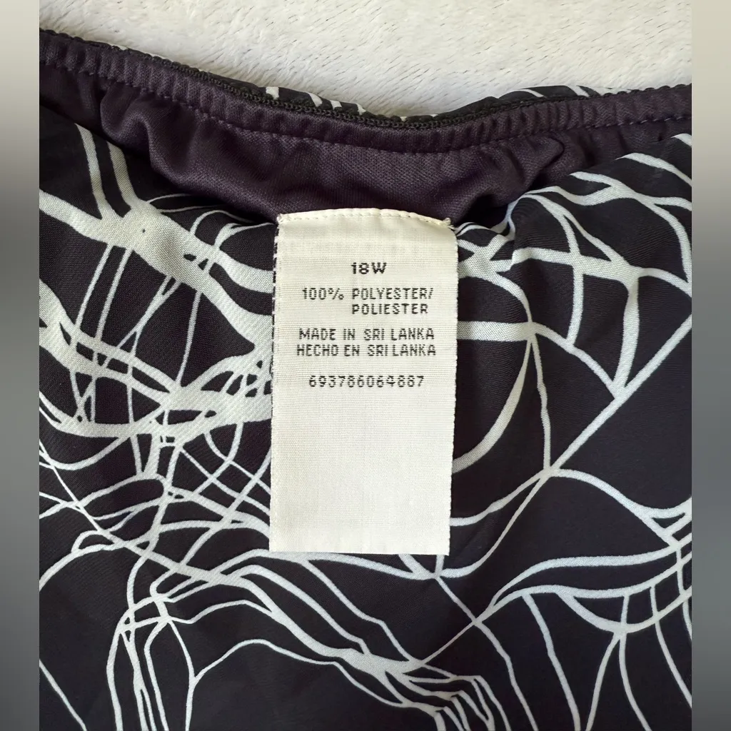 No brand size 18 navy white abstract skirt Blue - Image 2