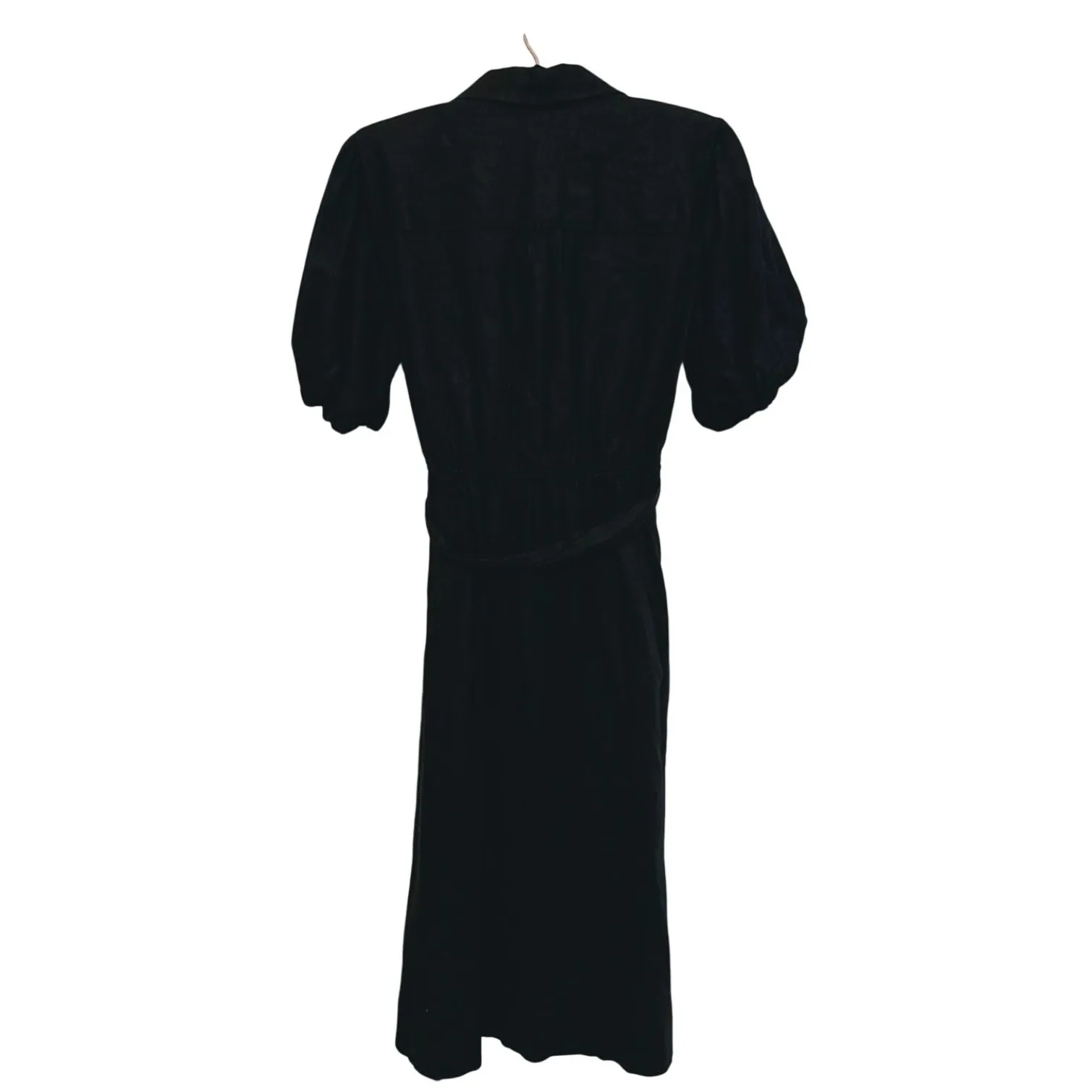 NWT Babydoll Milkmaid Puff Sleeve Shirt Dress Medium Black Whimsigoth Cottage - Image 3