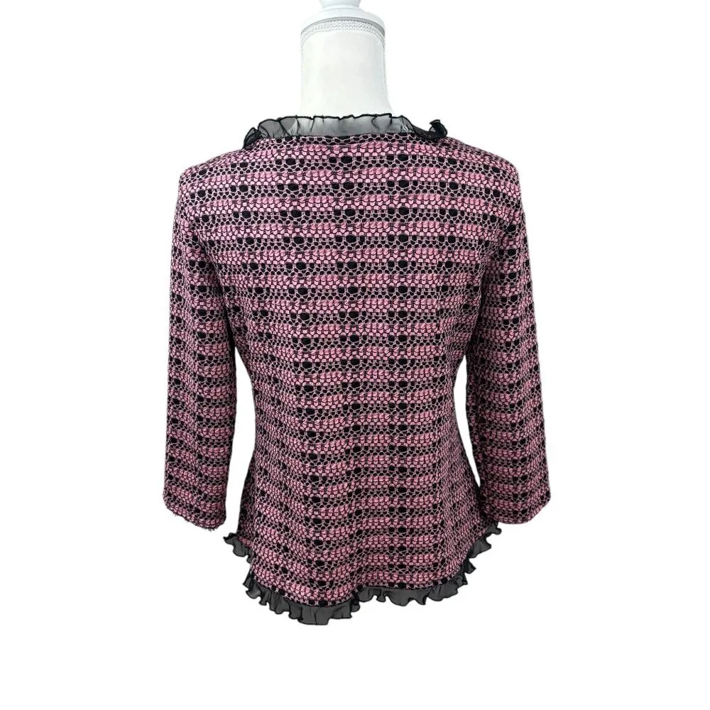 Vintage Nicola blouse, size Small, cottagecore, feminine, ruffle, Office, Dressy Multiple - Image 7