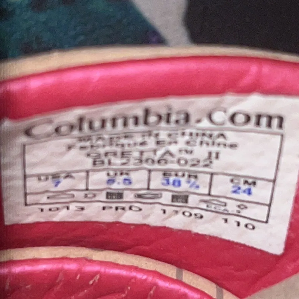 Columbia Tan Leather Slip On Sandals Size 7 - Image 6