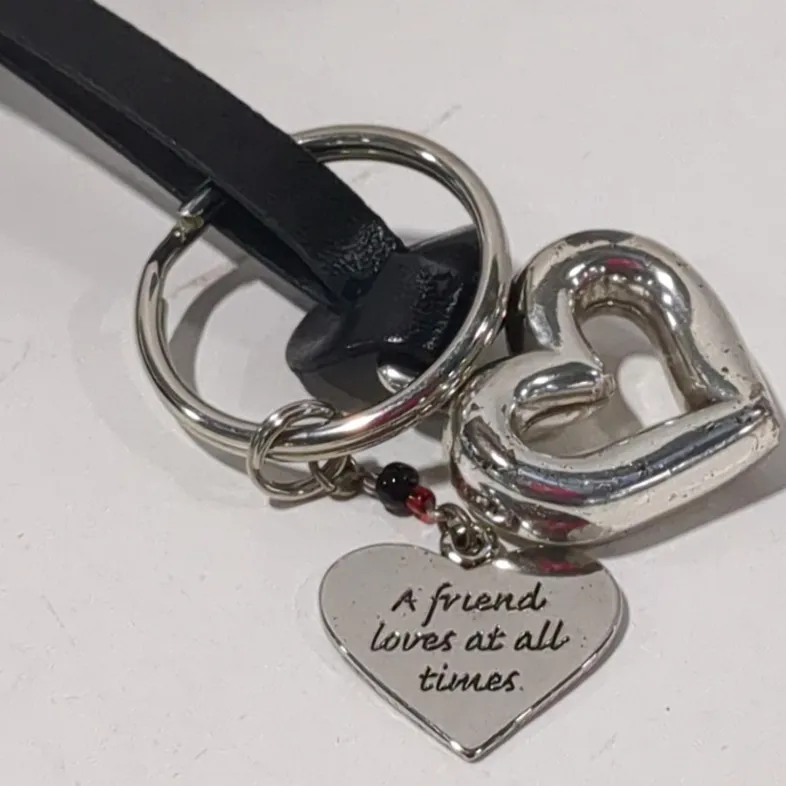 Brighton Black and White Animal Print Handbag with Decorative Charms - Image 3