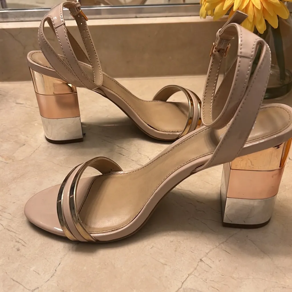 Apt 9 Vetmetallic Metallic Tricolor Block Heel - Image 4