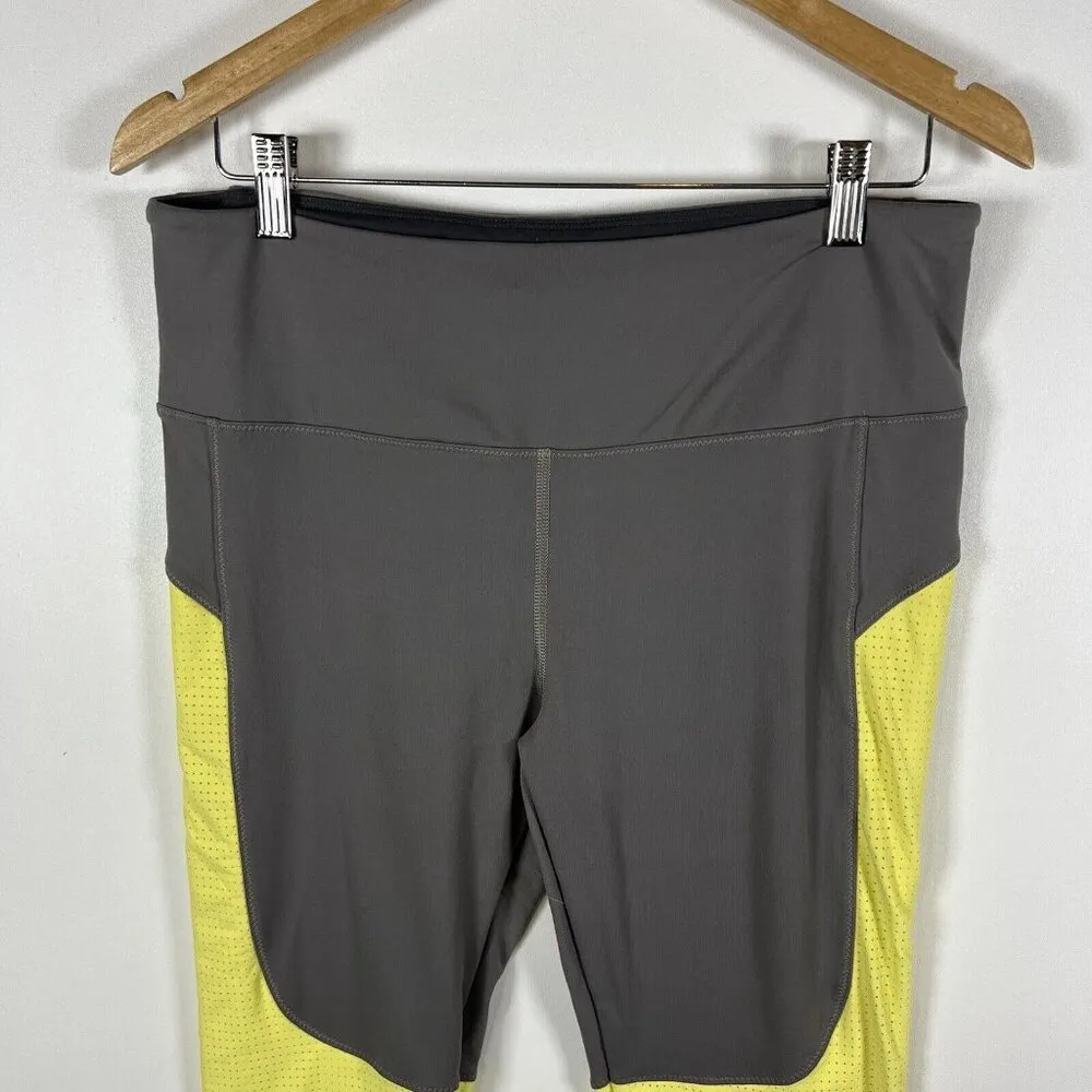 VSX Sport Knockout Tight Full Length Neon Mesh Panel‎ Leggings Size L Athletic - Image 3
