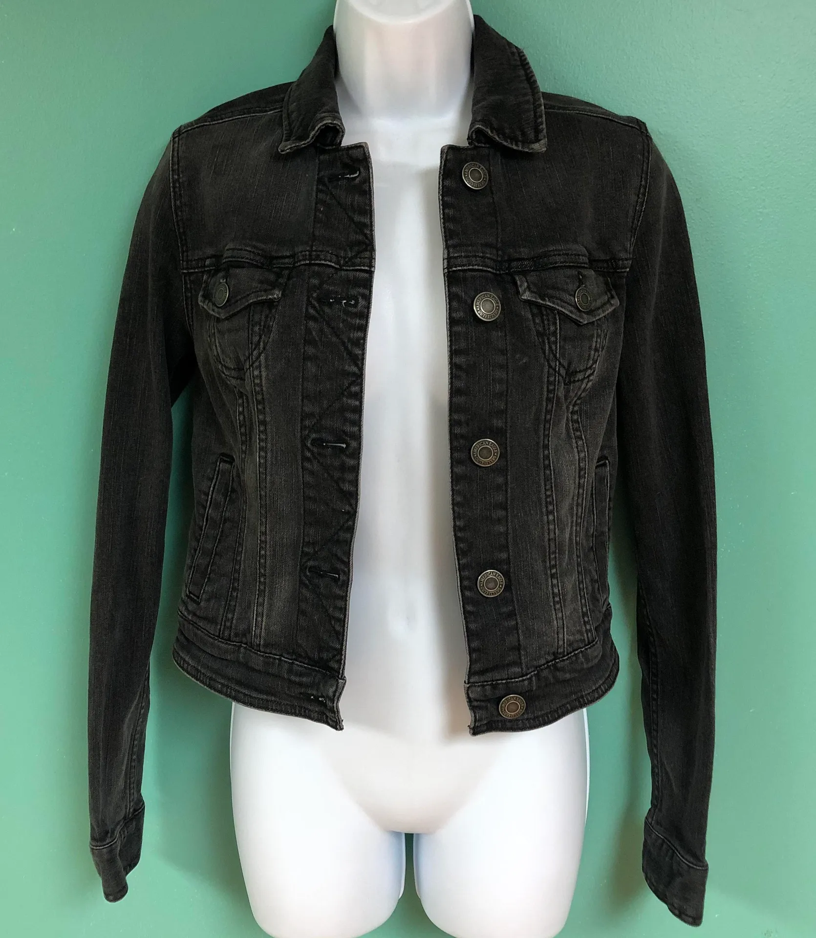 Black Denim Jacket - Image 2