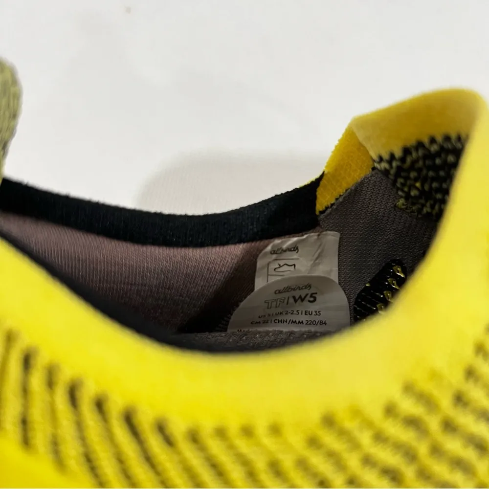 Allbirds Tree Flyer Size 5 Women Buoyant Yellow (Blizzard Sole) Slip-On Sneakers - Image 11