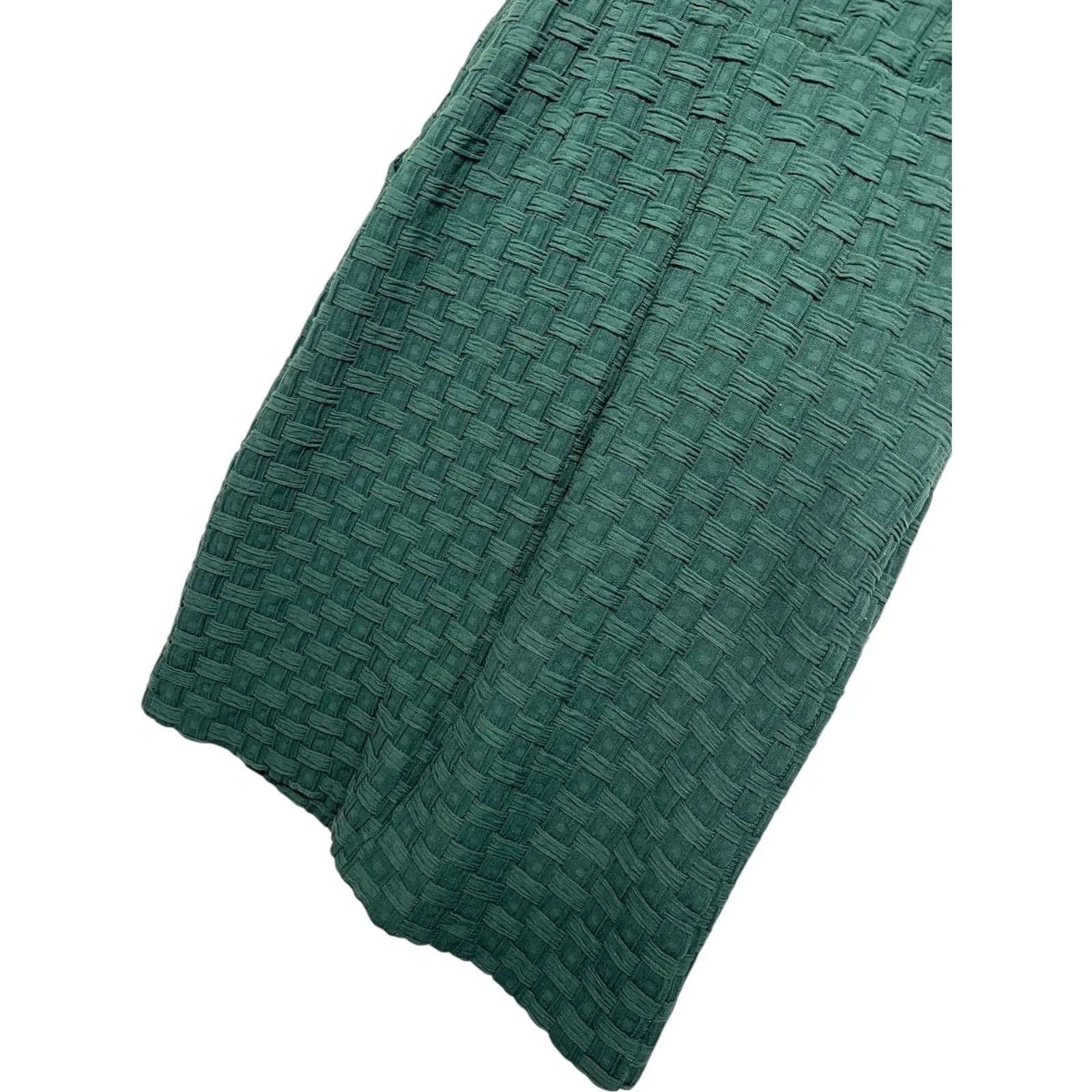 Tabitha Anthropologie Dress Womens 2 Green Textured Basketweave Sheath Classic - Image 12