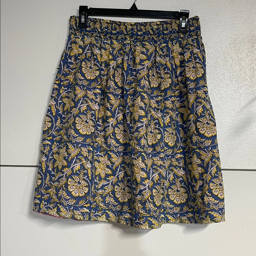 SUNDANCE BOHO REVERSIBLE SKIRT SMALL MEDIUM PINK BLUE - Image 4