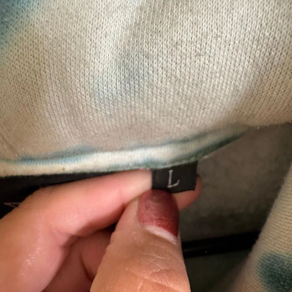 Jeffree Star Christmas Holiday Snowcone Tie Dye Hoodie Red Green Large - Image 5