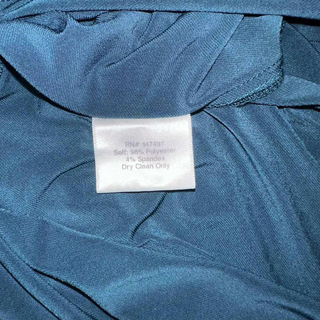 Katie May Making Moves Teal Sleeveless V-Neck Gown Maxi Dress XS In Peacock - Image 6