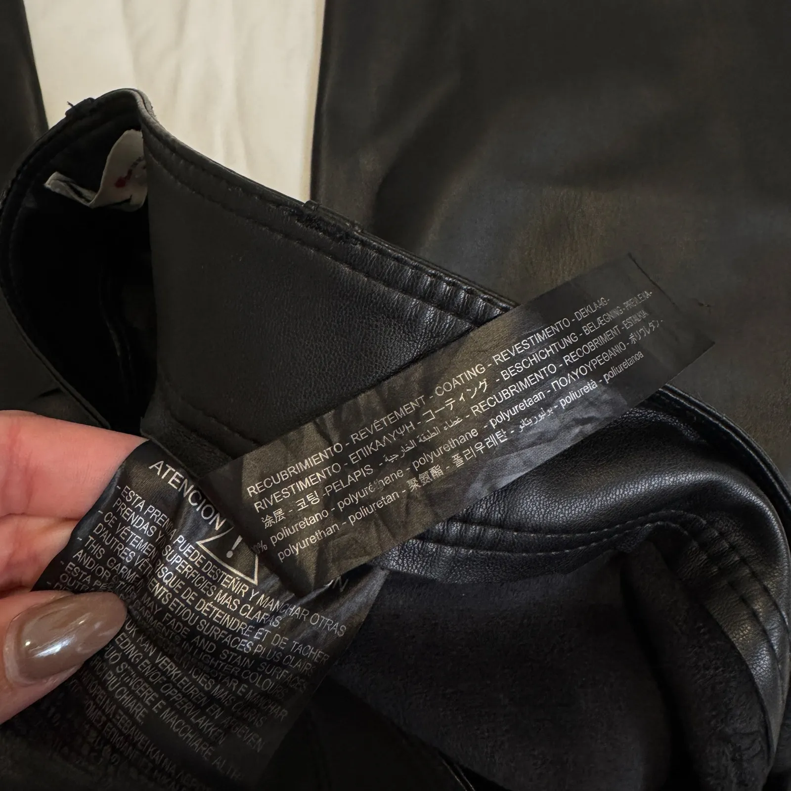 Zara The Marine Straight Leg Faux Leather Trousers - Image 6