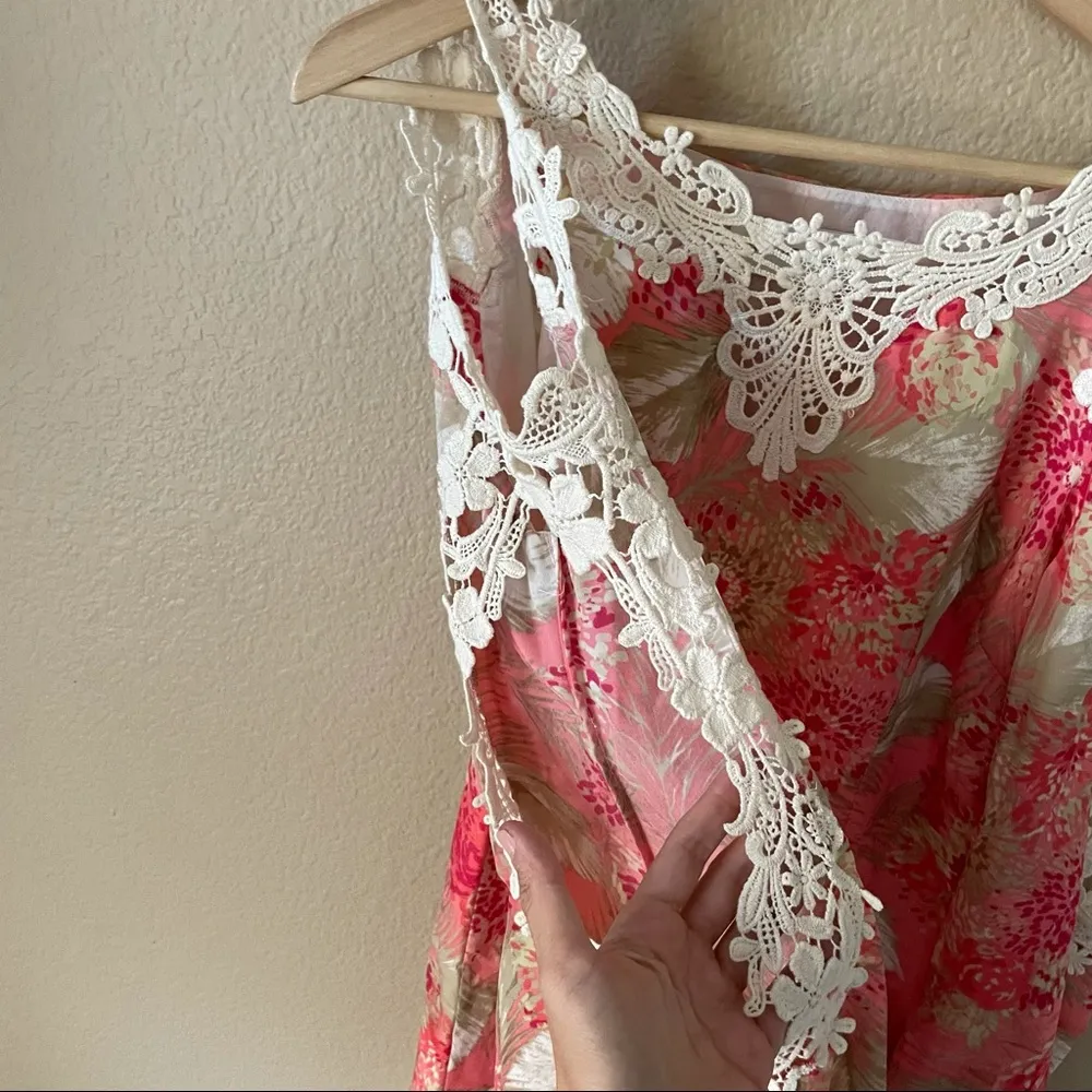 Dress the Population floral lace bell sleeve dress - Image 6