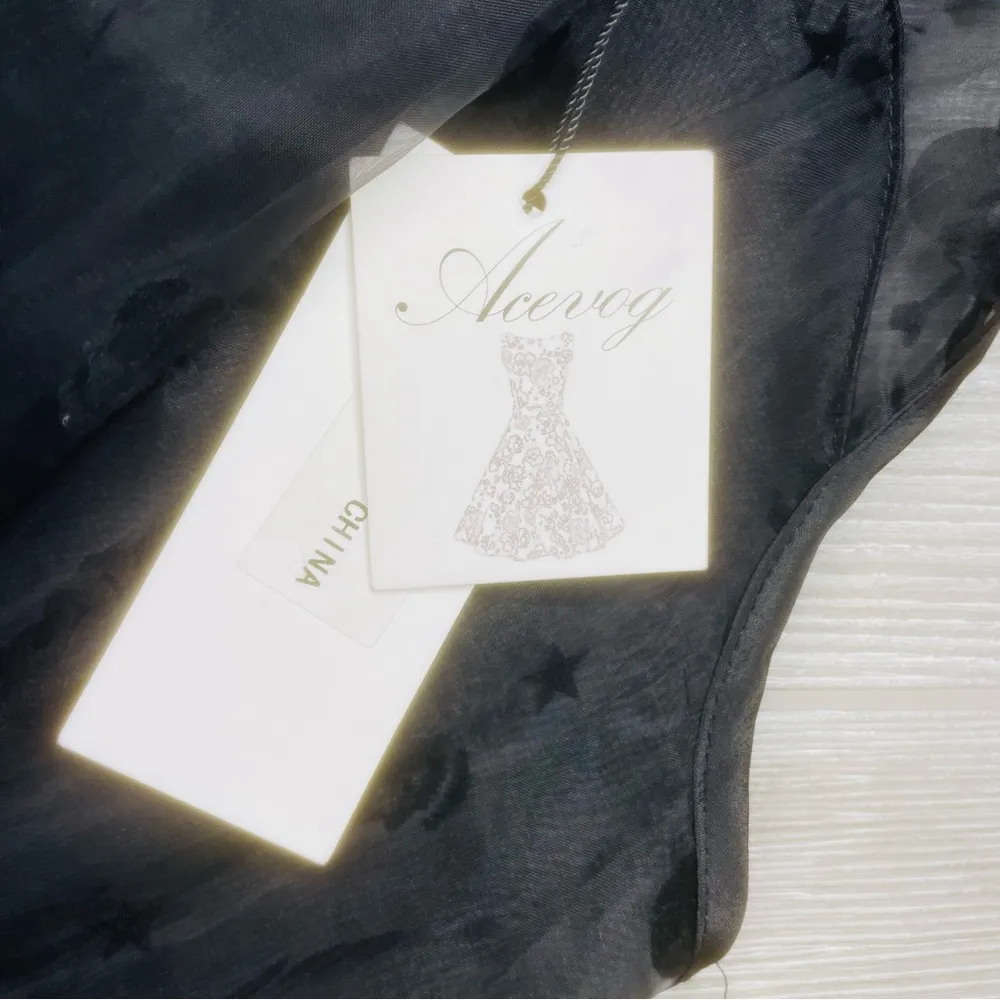 Nwt black sheer tulle skull sleeveless long dress XL spooky witchy dress - Image 3