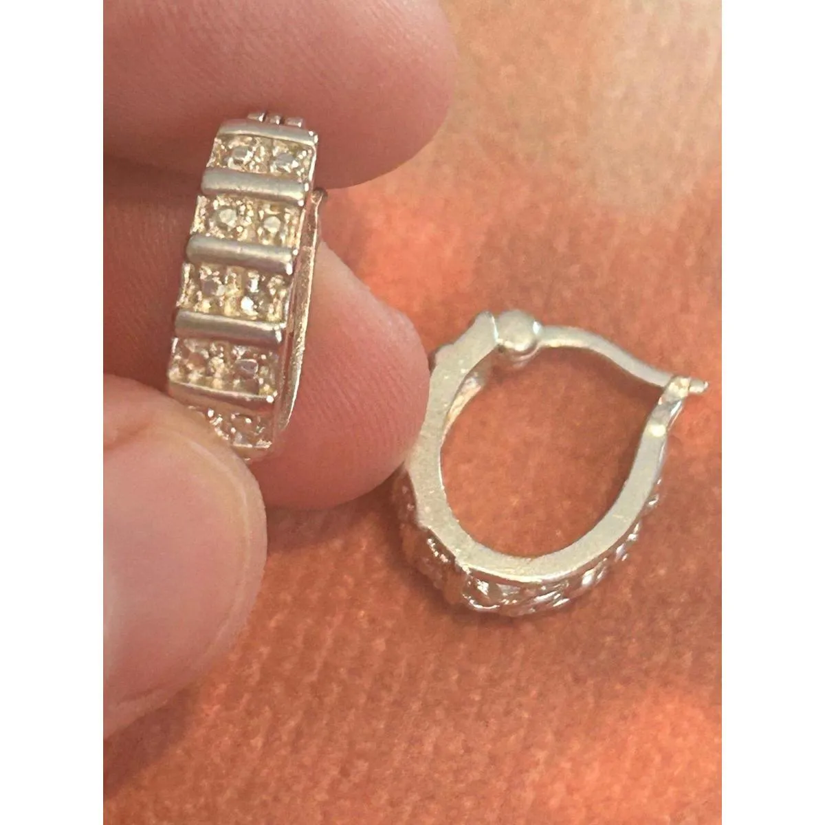 earrings c15 hoops cute small 925 sterling silver - Image 5