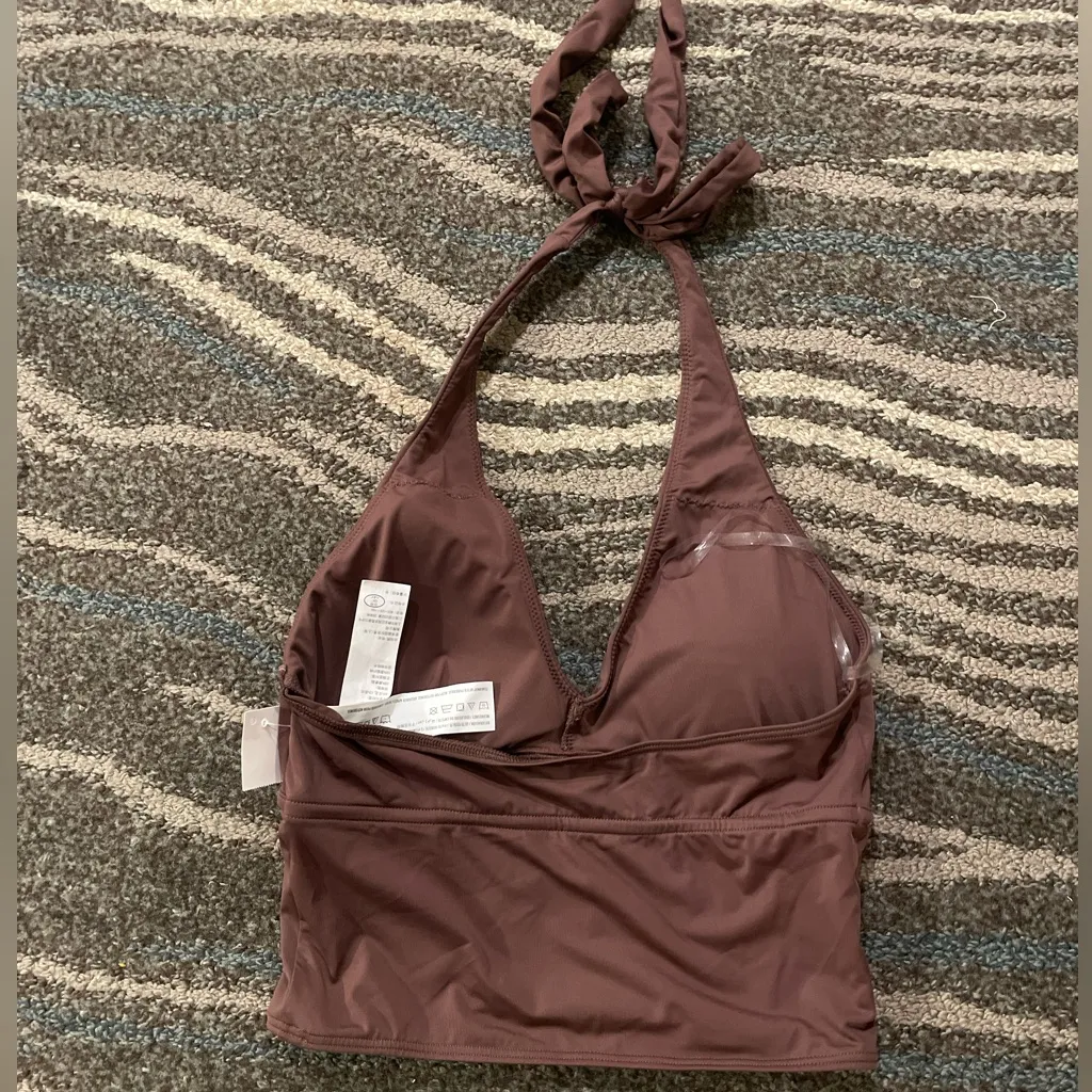 Gilly Hicks  Chocolate Halter Corset Top - Image 2