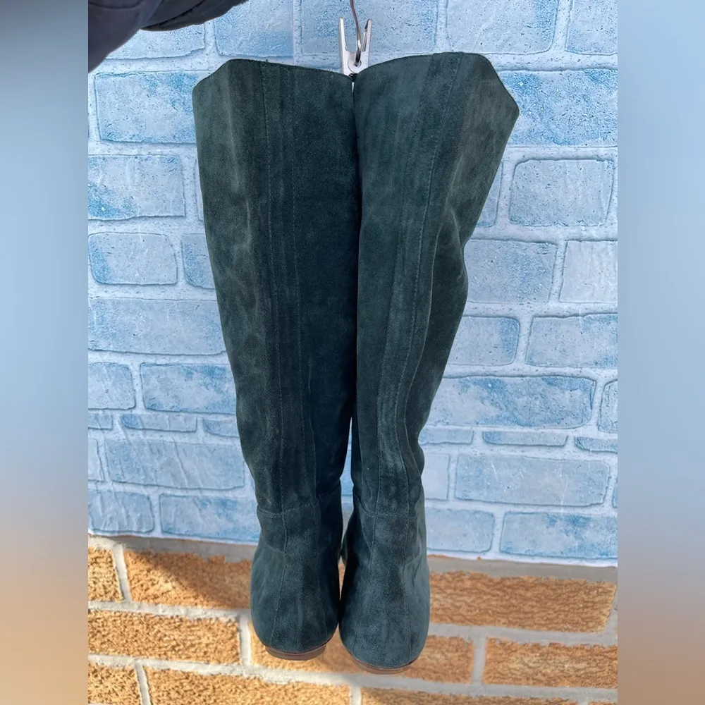 Sigerson Morrison Green teal Suede boots size 9 - Image 5