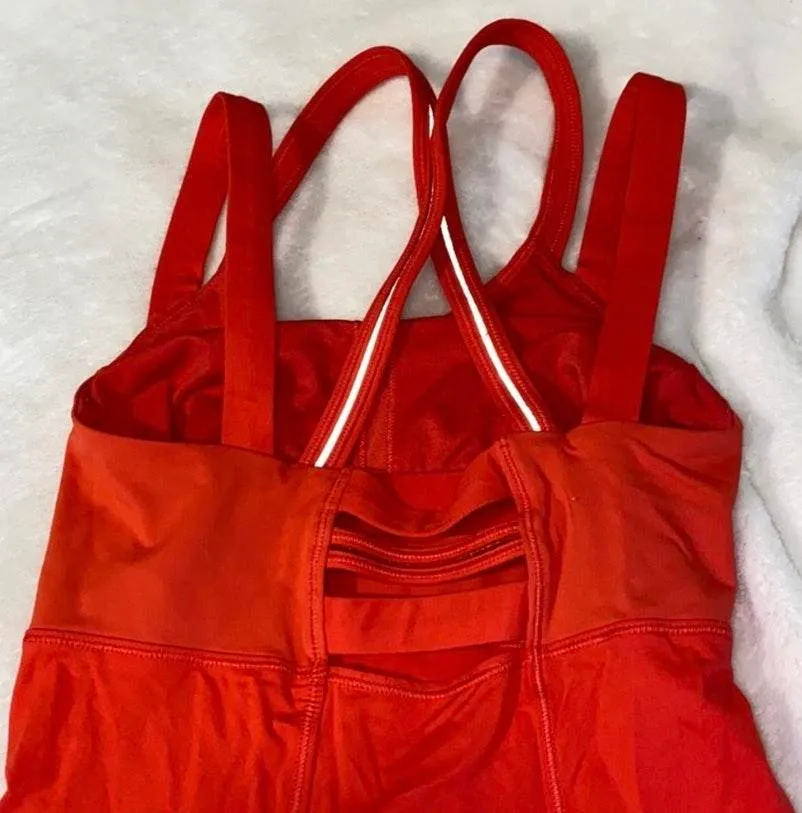 Lululemon  Tank Red Orange Top - Image 2