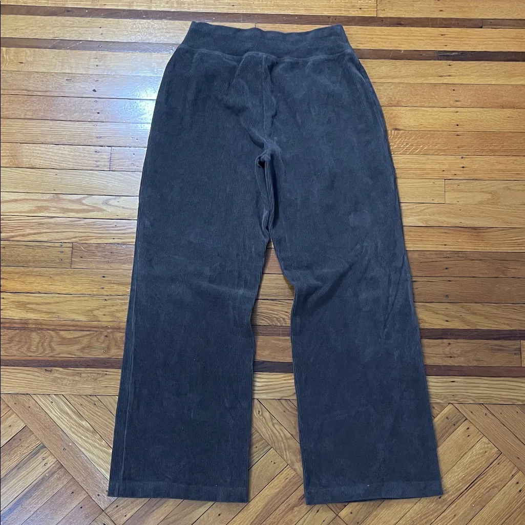 Lands' End Brown Corduroy Elastic Pants Size Small - Image 2