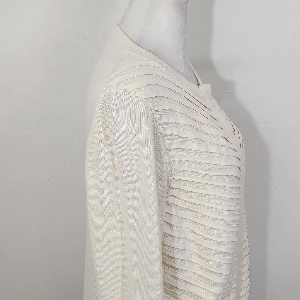 H By Halston Cream Cardigan Sweater Size Medium Cream Sweater - Image 4