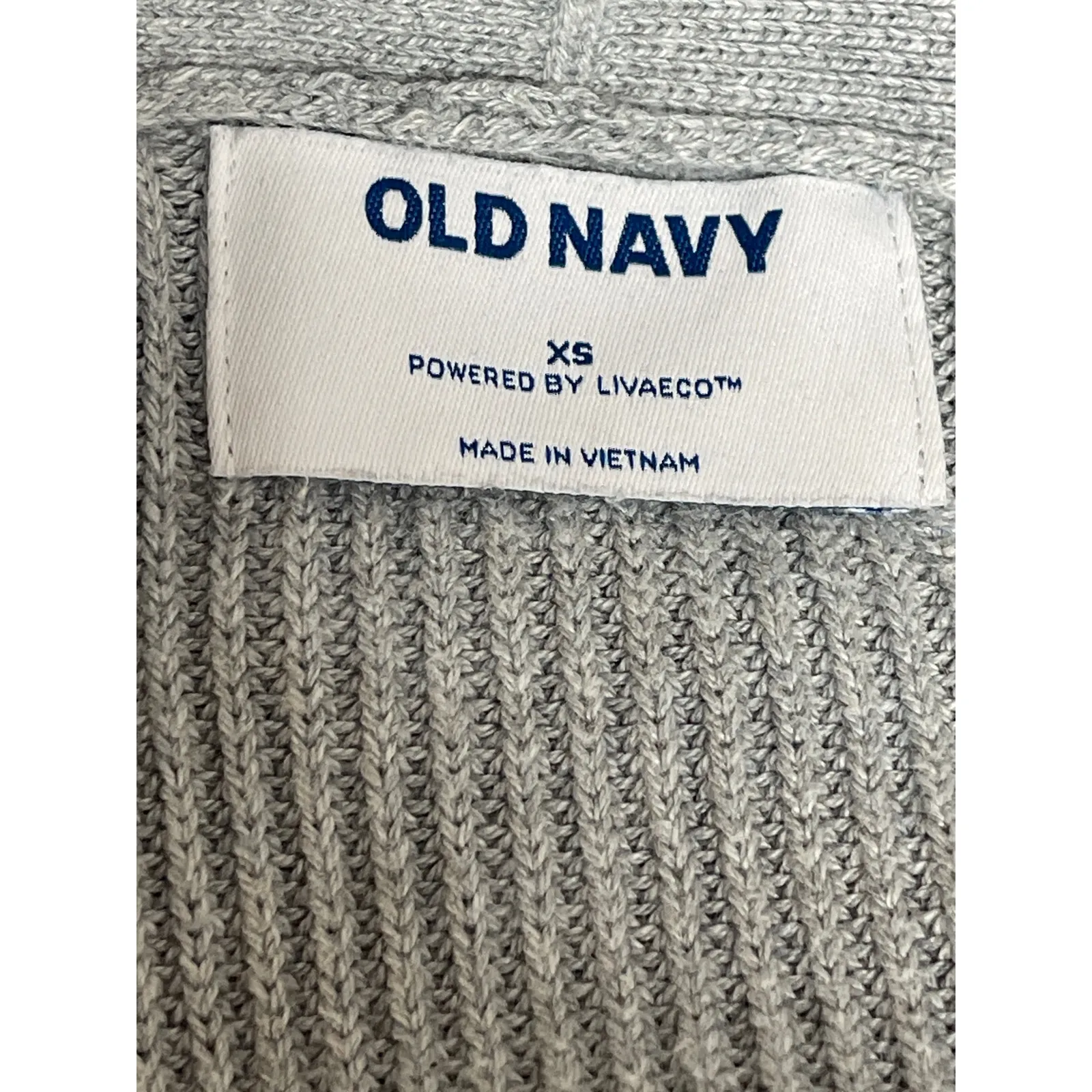 Old Navy Women's Gray Pocket Long Sleeve Open Front Knit Cardigan Sweater Sz XS - Image 3