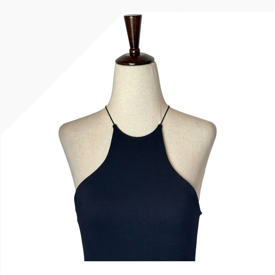 Alexander Wang Black Halter Neck Racerback Bodysuit Size Small Cotton Blend - Image 5